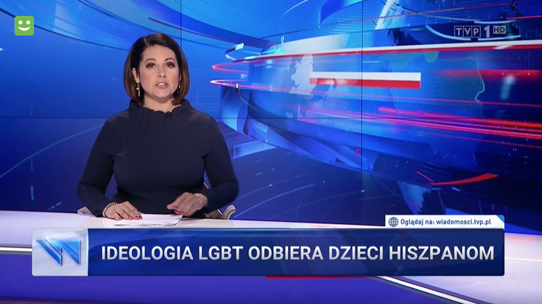 &#34;La ideología LGBT le quita los niños a los españoles&#34; - Televisión pública polaca.