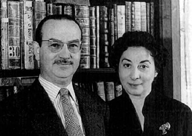 Antonio Rodríguez-Moñino y su esposa María Brey.