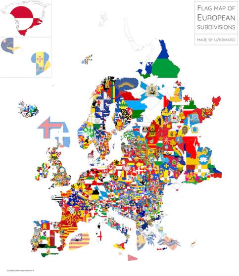 Banderas regionales de Europa