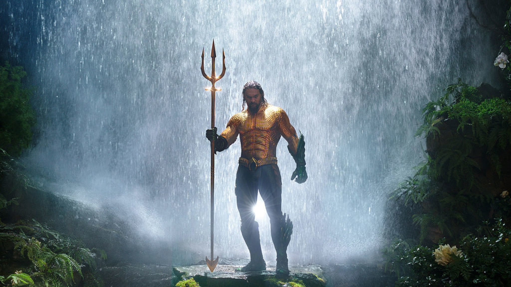 Jason Momoa en el papel de Aquaman